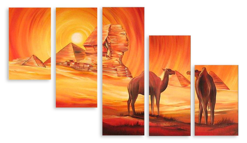 Модульная картина "Солнечный Египет" интернен-магазин Мнекартину