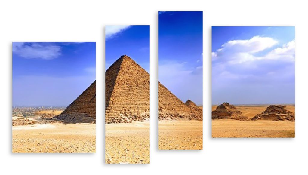 Модульная картина "Пирамиды" интернен-магазин Мнекартину