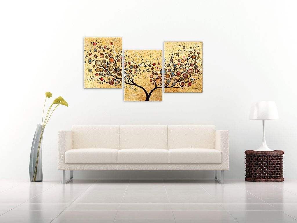 Модульная картина "Пуговичное дерево" интернен-магазин Мнекартину