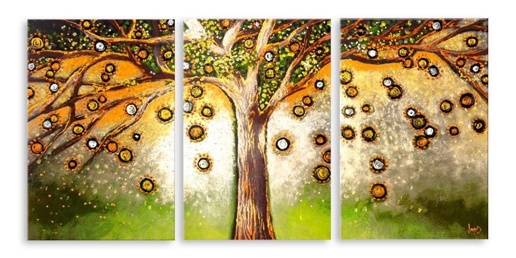 Модульная картина "Сказочное дерево" интернен-магазин Мнекартину