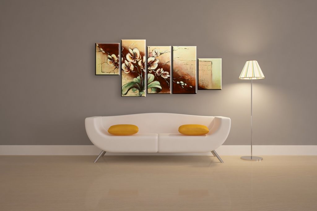 Модульная картина "Орхидея в цвете" интернен-магазин Мнекартину