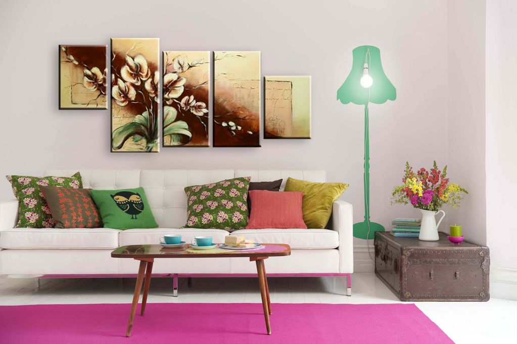Модульная картина "Орхидея в цвете" интернен-магазин Мнекартину