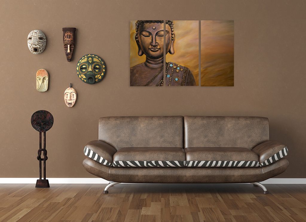 Модульная картина "Будда" интернен-магазин Мнекартину