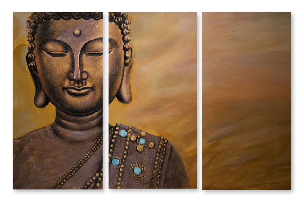 Модульная картина "Будда" интернен-магазин Мнекартину