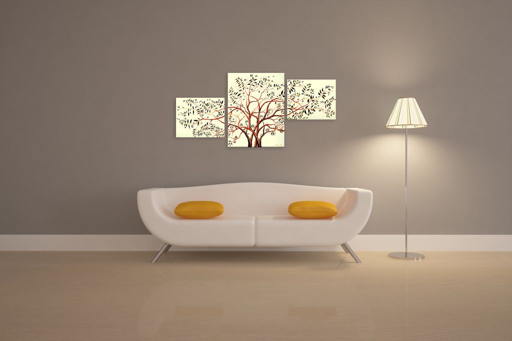 Модульная картина "Запутанное дерево" интернен-магазин Мнекартину