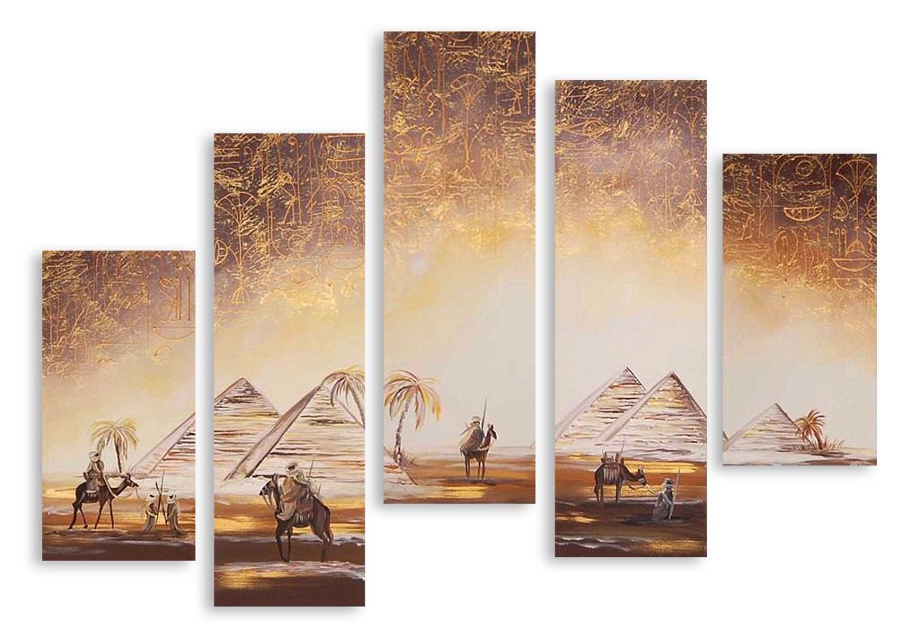 Модульная картина "Воины Египта" интернен-магазин Мнекартину