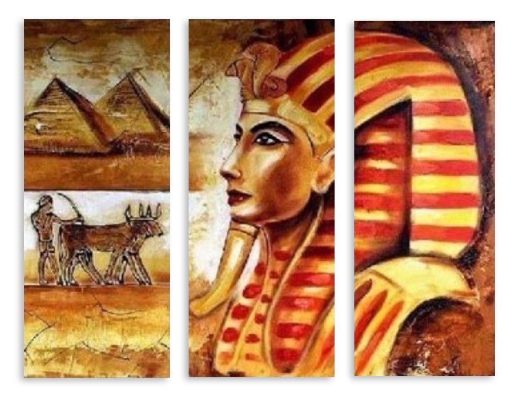 Модульная картина "Тайны Египта" интернен-магазин Мнекартину