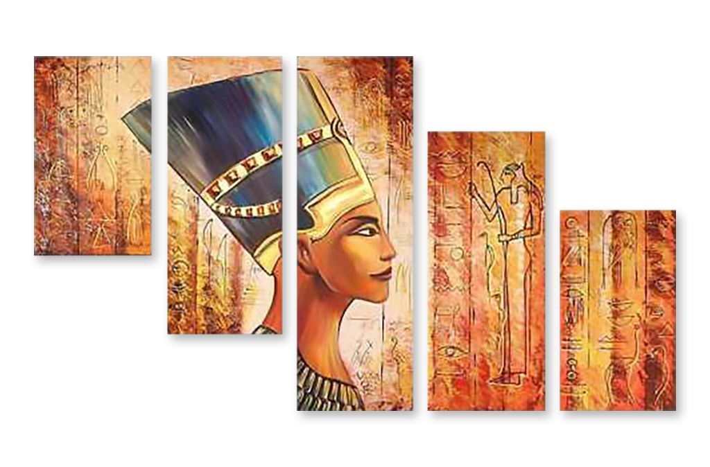 Модульная картина "Царица Египта" интернен-магазин Мнекартину
