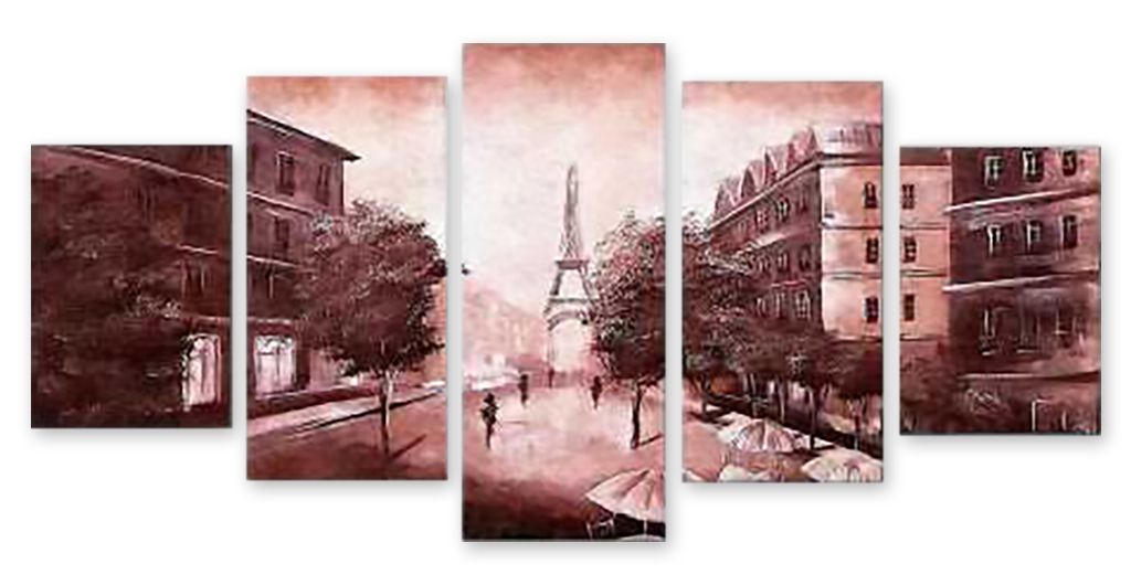 Модульная картина "Загадочный Париж" интернен-магазин Мнекартину