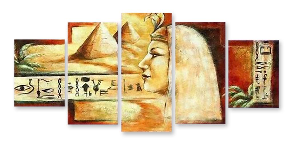 Модульная картина "Египтянка" интернен-магазин Мнекартину