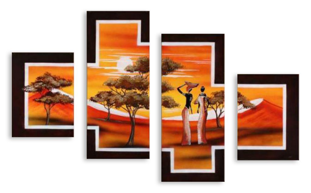 Модульная картина "В Африке" интернен-магазин Мнекартину