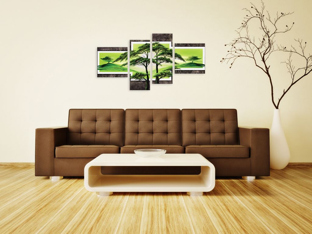 Модульная картина "Два дерева" интернен-магазин Мнекартину
