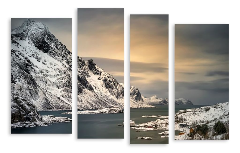 Модульная картина "Норвежское море" интернен-магазин Мнекартину