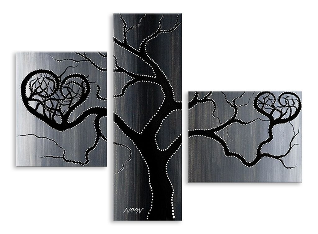 Модульная картина "Гламурное дерево" интернен-магазин Мнекартину