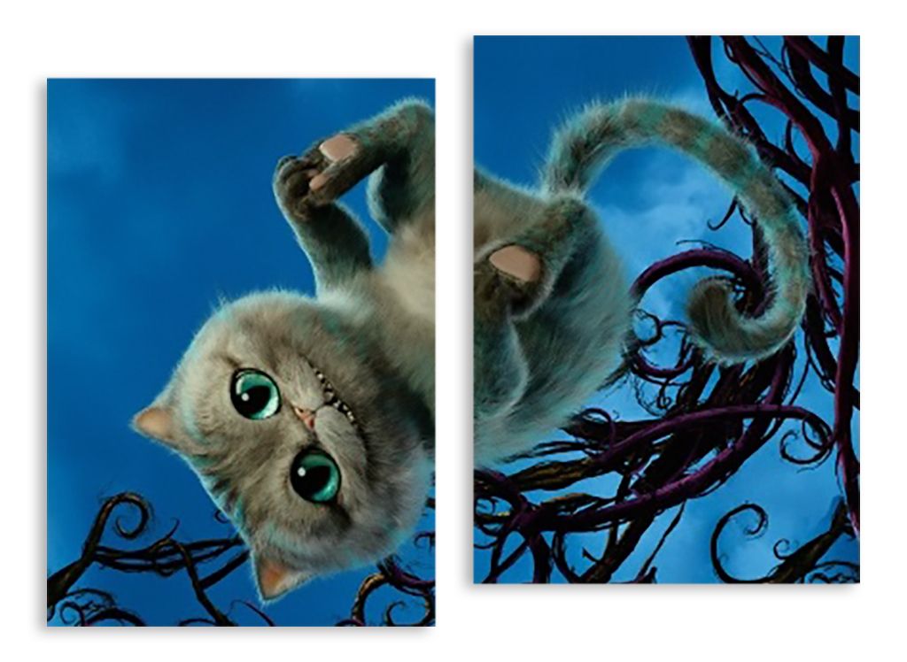 Модульная картина "Чеширский кот" купить