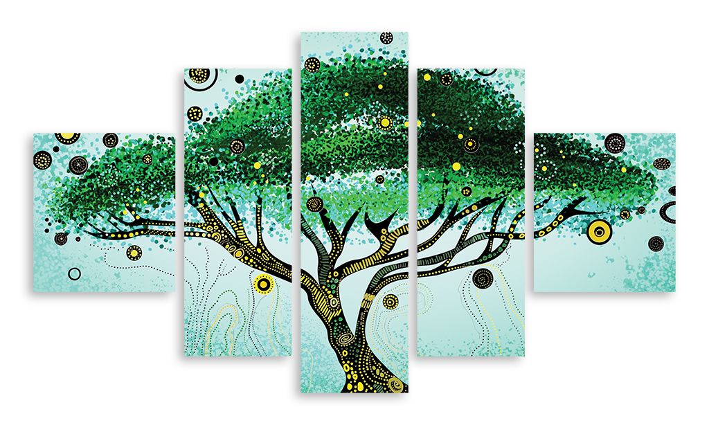 Модульная картина "Дерево волшебства" интернен-магазин Мнекартину