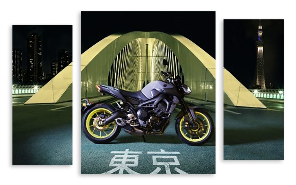 Модульная картина "Японский мотоцикл" интернен-магазин Мнекартину