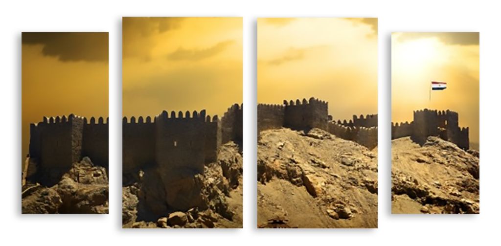 Модульная картина "Египетские развалины" интернен-магазин Мнекартину
