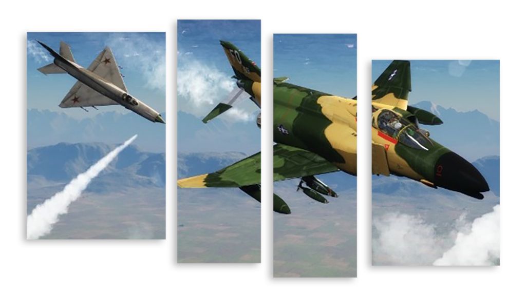 Модульная картина "Военные самолеты" интернен-магазин Мнекартину