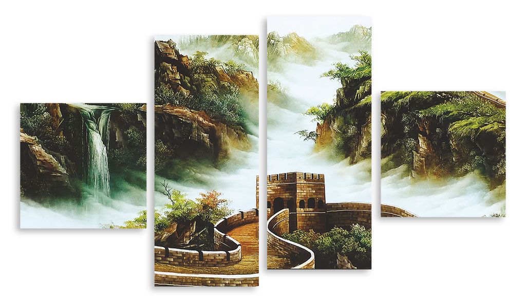 Модульная картина "Китайская стена" интернен-магазин Мнекартину