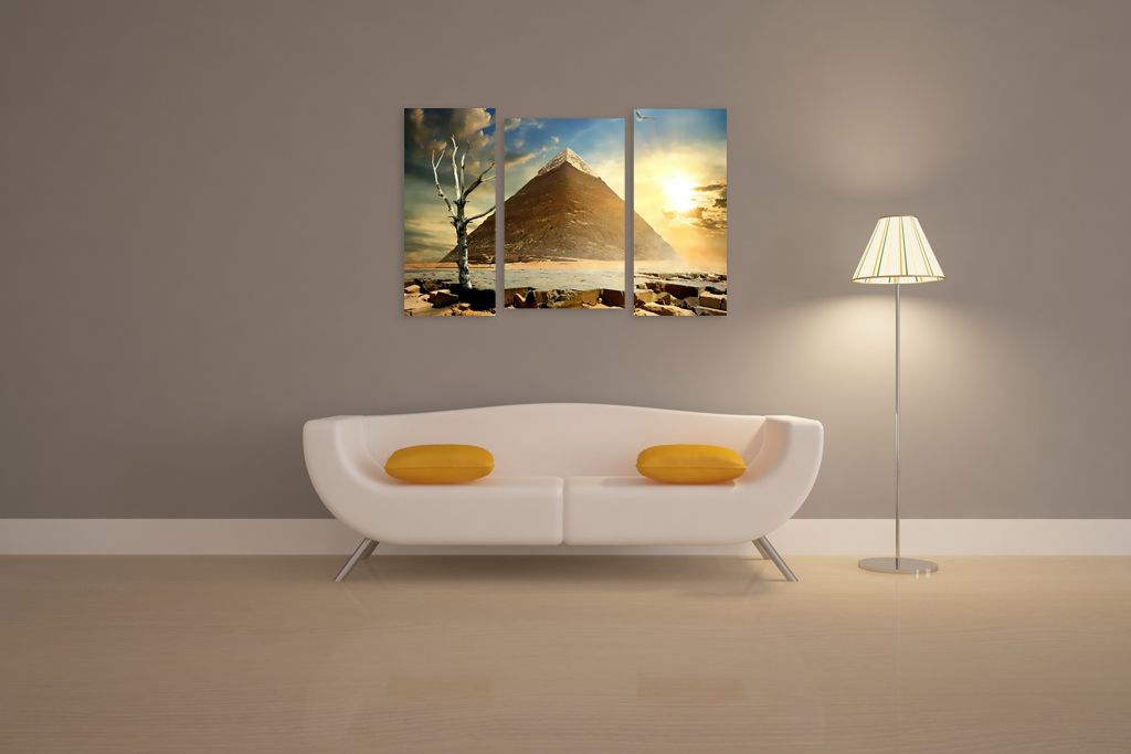 Модульная картина "Египетская пирамида" интернен-магазин Мнекартину