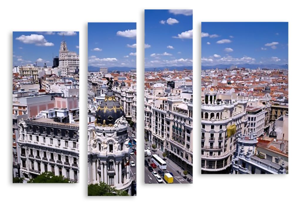 Модульная картина "Мадрид" интернен-магазин Мнекартину