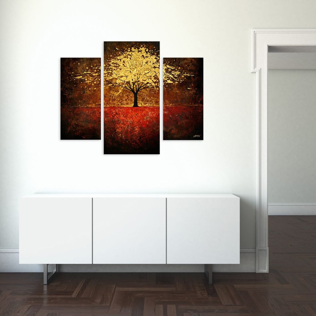 Модульная картина "Осеннее дерево" интернен-магазин Мнекартину