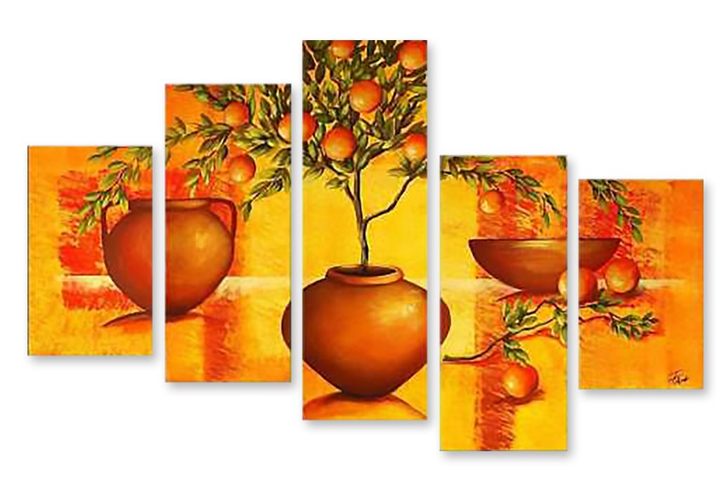 Модульная картина "Апельсиновое дерево" интернен-магазин Мнекартину