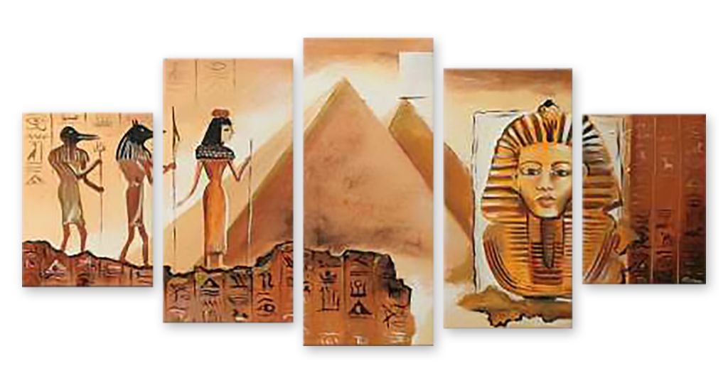 Модульная картина "Пирамиды Египта" интернен-магазин Мнекартину