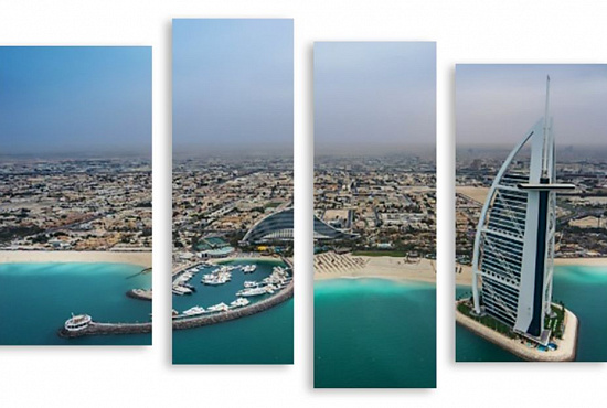 Модульная картина "Дубаи" интернен-магазин Мнекартину