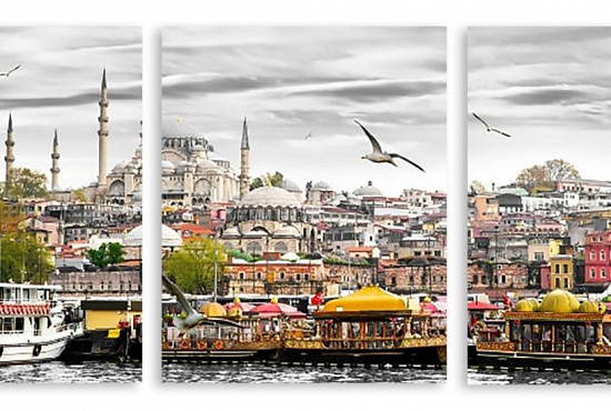 Модульная картина "Стамбул" интернен-магазин Мнекартину