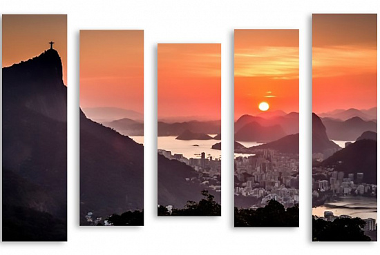 Модульная картина "Рио-де-Женейро" интернен-магазин Мнекартину