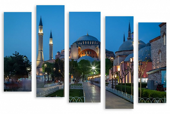 Модульная картина "Турецкая мечеть" интернен-магазин Мнекартину