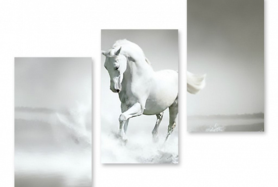 Модульная картина "Волшебная лошадь" интернен-магазин Мнекартину