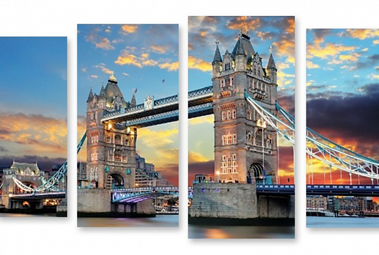 Модульная картина "Лондонский мост" интернен-магазин Мнекартину